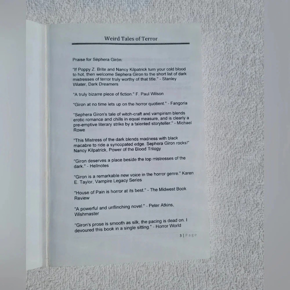 Weird Tales of  Terror Softcover Out of Print Rare - Picture 3 of 7